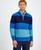 颜色: Sapphire Lake, Club Room | Men's Bold Stripe Quarter-Zip Sweater, Created for Macy's