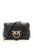 color NERO ANTIQUE GOLD, PINKO | Pinko love mini puff maxi quilt bag