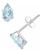 颜色: Aquamarine, Macy's | Gemstone Stud Earrings in 10k White Gold