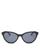 商品Kate Spade | Unisex Cat Eye Sunglasses, 55mm颜色Black/Gray Solid