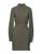 color Military green, Ganni | Elegant dress