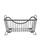 颜色: Gray, Spectrum | Diversified Ashley Stackable Wire Basket with Raised Feet and Looped Handles, Small