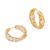 商品Kate Spade | Gold-Tone Candy Shop Medium Hoop Earrings, 1"颜色Clear/gold.