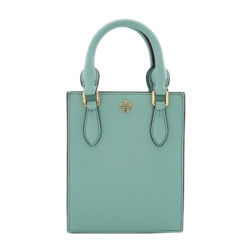 color 浅绿色82768-492, Tory Burch | 托里·伯奇TORY BURCH  奢侈品 TB女士浅绿色皮质手提单肩斜挎包手机包 82768-492