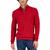 商品Club Room | Men's Quarter-Zip Textured Cotton Sweater, Created for Macy's颜色Anthem Red