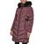 商品Calvin Klein | Women's Faux-Fur-Trim-Hooded Puffer Coat, Created for Macy's颜色Dark Chianti