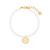 商品第6个颜色Gold-Plated-X, brook & york | Baroque Freshwater Imitation Pearl Cami Initial Bracelet