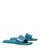 商品Tory Burch | Women's Double T Sport Slide Sandals颜色Brisk Blue