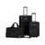 商品第1个颜色Black, Rockland | 3-Pc. Softside Luggage Set