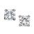 颜色: Silver, Giani Bernini | 18k Gold and Sterling Silver Earrings, Round Cubic Zirconia Studs (1/2 ct. t.w.)
