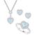 商品第5个颜色OPAL, Macy's | 3-Pc. Set Amethyst (3-1/3 ct. t.w.) & Lab-Created White Sapphire (3/4 ct. t.w.) Heart Pendant Necklace, Ring, & Stud Earrings in Sterling Silver (Also in Additional Gemstones)