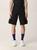 商品GCDS | Gcds bermuda in stretch cotton with logo颜色BLACK