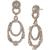 商品Givenchy | Rose Gold-Tone Crystal Oval Double Drop Earrings颜色Gold