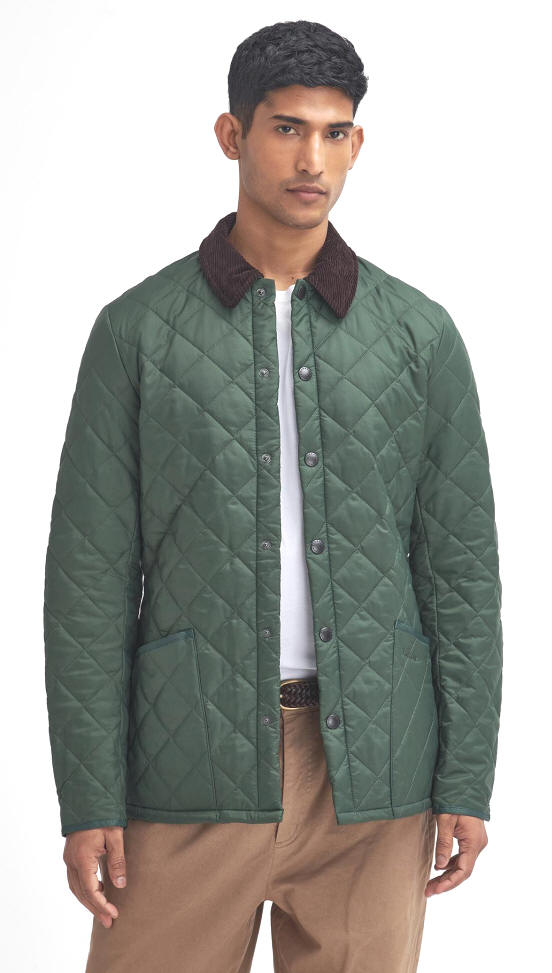 颜色: Racing Green, Barbour | Barbour Mens Heritage Quilt Jacket