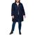 商品Tommy Hilfiger | Plus Size Stand-Collar Coat, Created for Macy's颜色Navy