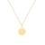 颜色: letter o, Savvy Cie Jewels | 18K GOLD VERMEIL OVER STERLING SILVER ROUND INITIAL PENDANT W/ CHAIN