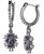 颜色: Gray, MARCHESA | Pavé & Color Crystal Marquise-Shape Charm Huggie Hoop Earrings