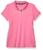 商品Nautica | Women's 3-Button Short Sleeve Breathable 100% Cotton Polo Shirt颜色Carnation