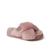 商品Dear Foams | Women's New Castle Genuine Shearling Cross Band Slides颜色Pink Bisque