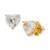 商品Kate Spade | Gold-Tone Stone Heart Stud Earrings颜色Opal Glitter