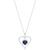 颜色: Sapphire, Macy's | Birthstone Gemstone & Diamond Accent Heart 18" Pendant Necklace in 14k Gold-Plated Sterling Silver
