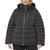 Calvin Klein | Women's Plus Size Faux-Fur-Trim Hooded Puffer Coat, Created for Macy's, 颜色Black