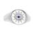 颜色: Silver, Macy's | Cubic Zirconia & Lab Created Blue Spinel Accent Evil Eye Ring in Sterling Silver