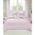 颜色: Pink/Silver, Mi Zone | Rosalie Metallic Heart 3-Pc. Comforter Set