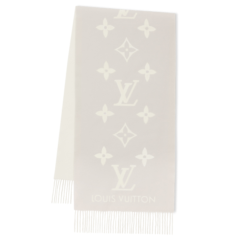 Louis Vuitton | 【预售十天】路易威登 23新款Reykjavik女士山羊绒围巾（四色可选）, 颜色灰褐色