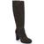 商品Kenneth Cole | Women's Justin 2.0 Lug Sole Tall Boots颜色Asphault Leather