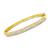 颜色: 8 in, Ross-Simons | Ross-Simons Diamond Bangle Bracelet in 18kt Gold Over Sterling