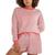 商品CHAMPION | Women's Mid-Weight Long Sleeve T-Shirt Sweatshirt颜色Pinky Peach