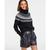 Charter Club | Women's 100% Cashmere Fair Isle Turtleneck Sweater, Created for Macy's, 颜色Classic Black Combo