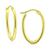 商品Giani Bernini | Polished Oval Small Hoop Earrings, 20mm, Created for Macy's颜色Gold Over Silver