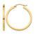 颜色: yellow, Diamond2Deal | 14k Gold 2mm Square Shape Tube Hoop Earrings