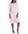 颜色: Pink, Miss Elaine | Plus Size Embroidered Waffle-Knit Grip Robe