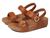 商品FitFlop | Lulu Adjustable Leather Back-Strap Sandals颜色Light Tan