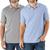 商品Member's Mark | Member's Mark Men's Stretch Pique Polo - 2 Pack颜色Grey/Powder Blue