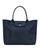 颜色: Navy/Silver, Longchamp | Le Pliage City Coated Canvas Tote