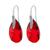 商品Giani Bernini | Fine Crystal and Cubic Zirconia Teardrop Wire Earrings in Sterling Silver颜色Red