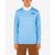 商品Hurley | Men's H2O-Dri Atticus Fastlane UPF Long sleeve Hooded T-shirt颜色Unity Blue