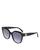 商品Celine | Women's Triomphe Round Sunglasses, 58mm颜色Black/Blue