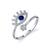 商品第1个颜色Silver, Unwritten | Silver Plated Cubic Zirconia Evil Eye Wrap Around Ring