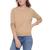 color Travertine, Calvin Klein | MONOGRAM LOGO EMBROIDERY AT THE NECKLINE LONG SLEEVE CREW