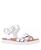 颜色: Silver Metallic, Nina | Big Girls Lacey Season Fastening Strap Sandals