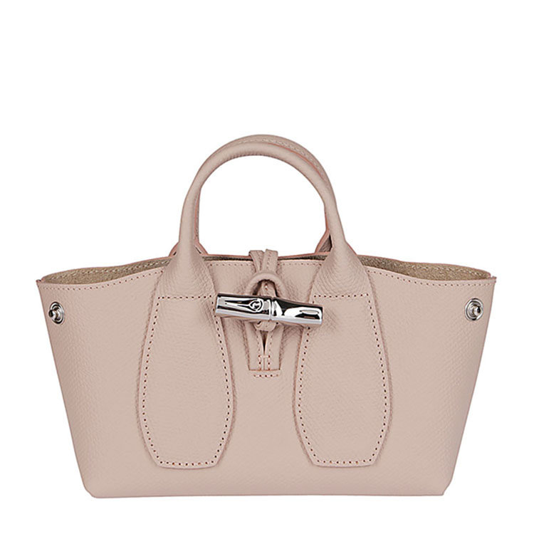 color 粉色, Longchamp | 【10月底发货】珑骧 LONGCHAMP新款女士ROSEAU系列手提单肩斜挎包牛皮礼物送女友10057 HPN 001