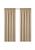 商品第8个颜色Gold, Kate Aurora | Kate Aurora Ultra Lux Faux Silk Regency Crinkle Rod Pocket Semi Sheer Curtain Panel - 52 in. W x 84 in. L, White