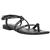 color Black, Calvin Klein | Calvin Klein Womens Myra Faux Leather Strappy Flat Sandals