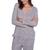 商品Tart | Tart Collections Jade Women's 2 Piece Striped Top and Jogger Pajama Lounge Set颜色Grey Ink Stripe