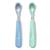 颜色: Opal and Dusk, OXO | Tot Feeding 2Pc Spoon Set with Soft Silicone